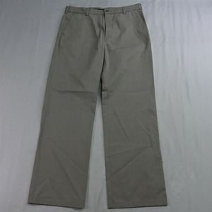 Peter England 34 x 32 Khaki Compact Cotton‎ Wrinkle Free Chino Pants